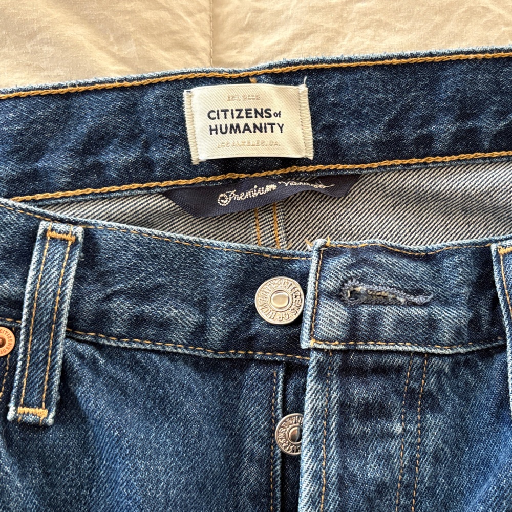 Ladies Citizens of Humanity Neve Low Slung Button Fly